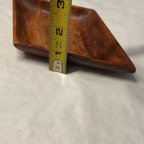 Wooden vintage snack bowls made in the Philippines. Boho - Picture 11 of 11